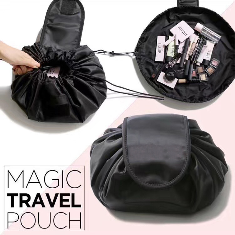 Drawstring makeup taske